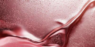 Reflection of light on smooth metallic surface with droplets illustrating a soft wave pattern photo
