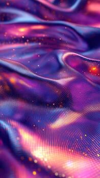 Textured fabric with shimmering colors creates a mesmerizing visual effect in soft light photo