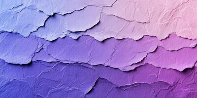 Beautiful layers of textured paper in shades of purple captured in an artistic arrangement photo