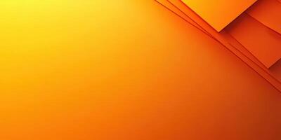 Bright orange backdrop with layered paper, ideal for creative projects or design use without distractions photo