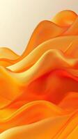 Beautiful flowing fabric in shades of orange creates a warm and inviting atmosphere with soft light highlighting its curves photo