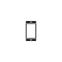 A black and white illustration of a smartphone vector