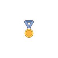 A medal icon on a white background vector
