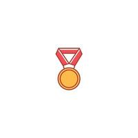 A medal icon on a white background vector