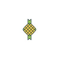 A pineapple icon on a white background vector