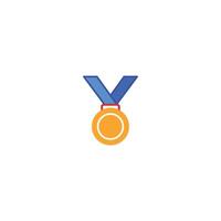A medal is shown on a white background vector