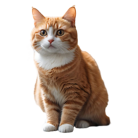 Realistic Ginger Cat Stock Image Great for Digital Print Projects png