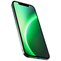 Editable Smartphone Frame with Green Display High-Quality for Designers png