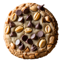 Crispy Chocolate Peanut Cookie Stock Ideal for Menus Advertisements png