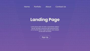 Eye-catching modern gradient landing page background with a sleek purple and blue theme, ideal for web design, UI elements, business websites, and digital marketing projects. vector