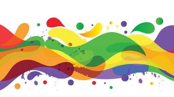 Vibrant fluid paint background with abstract waves, splashes, and dynamic colors. Perfect for creative design, digital art, wallpapers, posters, and modern artistic projects. vector