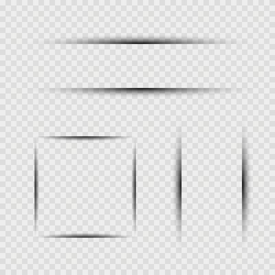 Realistic shadows.set of realistic shadow.