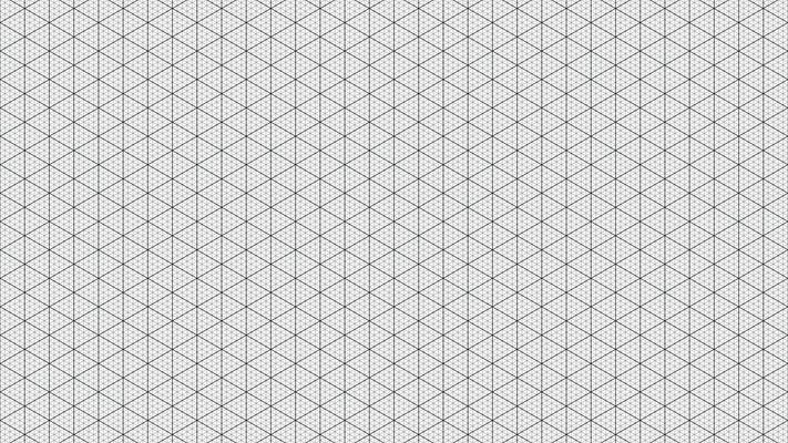 Isometric triangular grid pattern