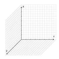 3D grid with perspective view vector