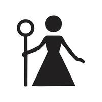 Witch icon isolated on white background for your web and mobile app design, Witch logo concept vector