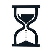 Hourglass icon isolated on white background for your web and mobile app design, Hourglass logo concept vector