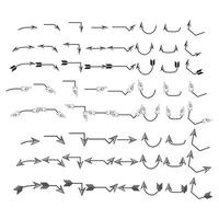 Diverse Arrow and Hand Pointer Icons for Design vector
