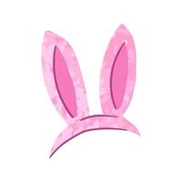 Colorful Illustration of Headband With Rabbit Ears Isolated on White Background vector
