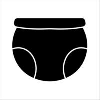 diaper Icon ,Symbol isolated white background. illustration. color editable. vector