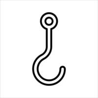 hooks Icon Symbol isolated white background. illustration. color editable. vector
