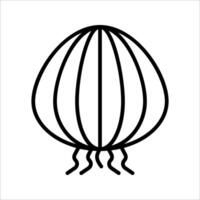 ONION Icon . Symbol isolated white background. illustration. color editable. vector