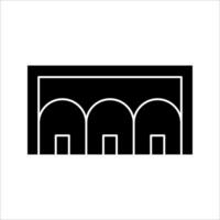 warehouse Icon ,Symbol isolated white background. illustration. color editable. vector