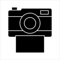 polaroid Icon Symbol isolated white background. illustration. color editable. vector
