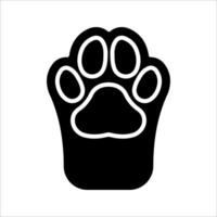 Paw Icon.Symbol isolated white background. illustration. color editable. vector