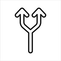 arrows join Icon Symbol isolated white background. illustration. color editable. vector