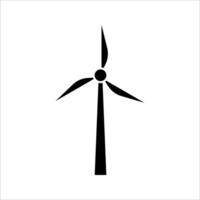 windmill Icon. Symbol isolated white background. illustration. color editable. vector