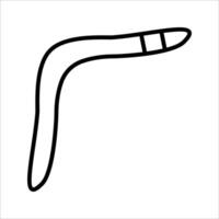 boomerang Icon.Symbol isolated white background. illustration. color editable. vector