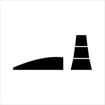 springboard Icon, Symbol isolated white background. illustration. color editable. vector