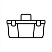 Toolbox Icon Symbol isolated white background. illustration. color editable. vector