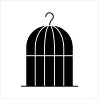 bird cage Icon Symbol isolated white background. illustration. color editable. vector