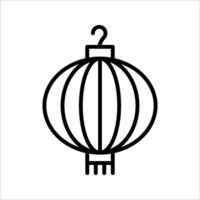 lantern Icon Symbol isolated white background. illustration. color editable. vector