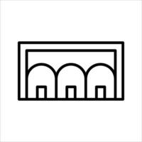 warehouse Icon Symbol isolated white background. illustration. color editable. vector
