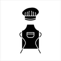 apron Icon. Symbol isolated white background. illustration. color editable. vector