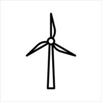 windmill Icon,. Symbol isolated white background. illustration. color editable. vector
