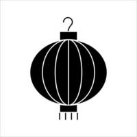 lantern Icon, Symbol isolated white background. illustration. color editable. vector