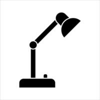 desk lamp Icon. Symbol isolated white background. illustration. color editable. vector
