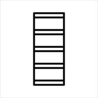 shelves Icon ,Symbol isolated white background. illustration. color editable. vector