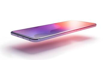 Smartphone Mockup with Customizable Screen and Color photo