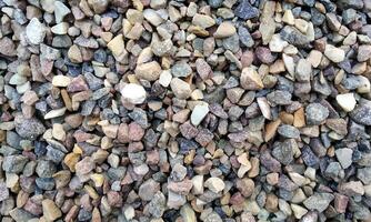 A pile of rocks with different colors and sizes photo
