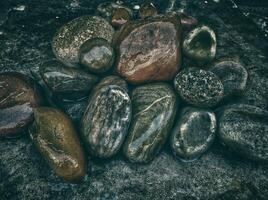 Rocks on the beach photo