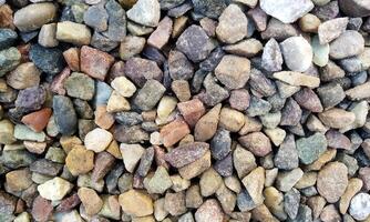 A pile of rocks with different colors and sizes photo