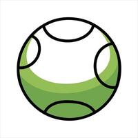 Baseball silhouette on white background vector