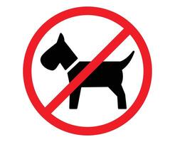 no dog sign. A sign that says no pets allowed and no pets allowed. no pets allowed sign vector