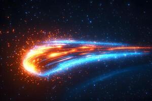 Vibrant Cosmic Energy Wave in Deep Space - Futuristic Astrophysics Concept for Print and Digital Use photo