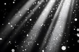 Mystical Light Beams and Floating Particles for Elegant Background Design photo