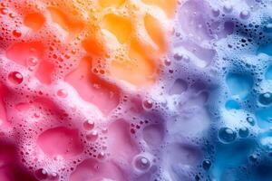 Vibrant Abstract Bubble Background with Colorful Gradient for Design and Decor photo
